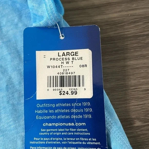 Champion Gear Women Blue Tank Top Size Large NWT - Picture 8 of 8